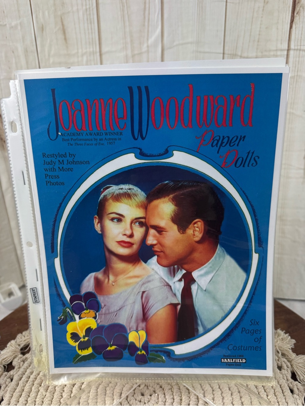 Joanne Woodward Paper Dolls Vintage Blue Cover